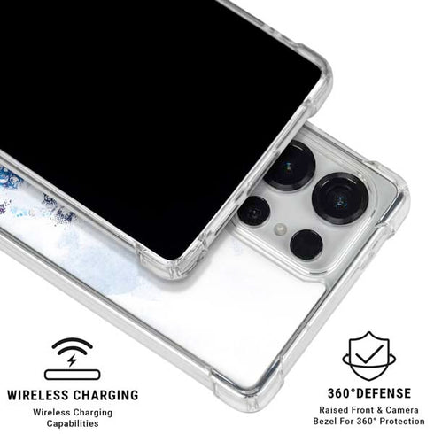 Marvel Avengers Blue Logo Galaxy S25 Ultra Clear Case